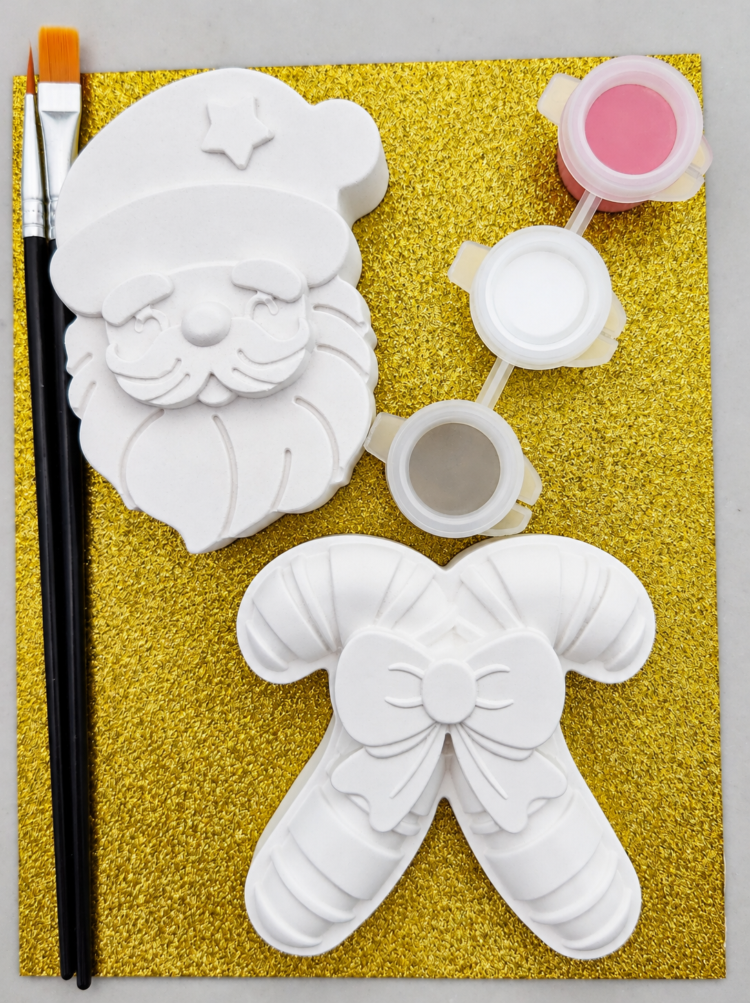 Santa & Candy Cane Paint Kit